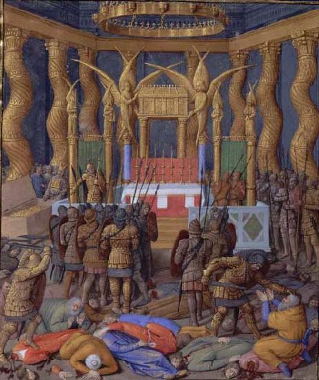 Jean Fouquet Pompey in the Temple of Jerusalem, by Jean Fouquet